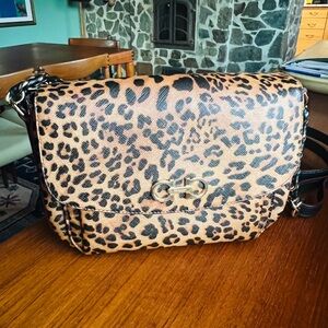 Salvatore Ferragamo Leopard Print Crossbody Bag